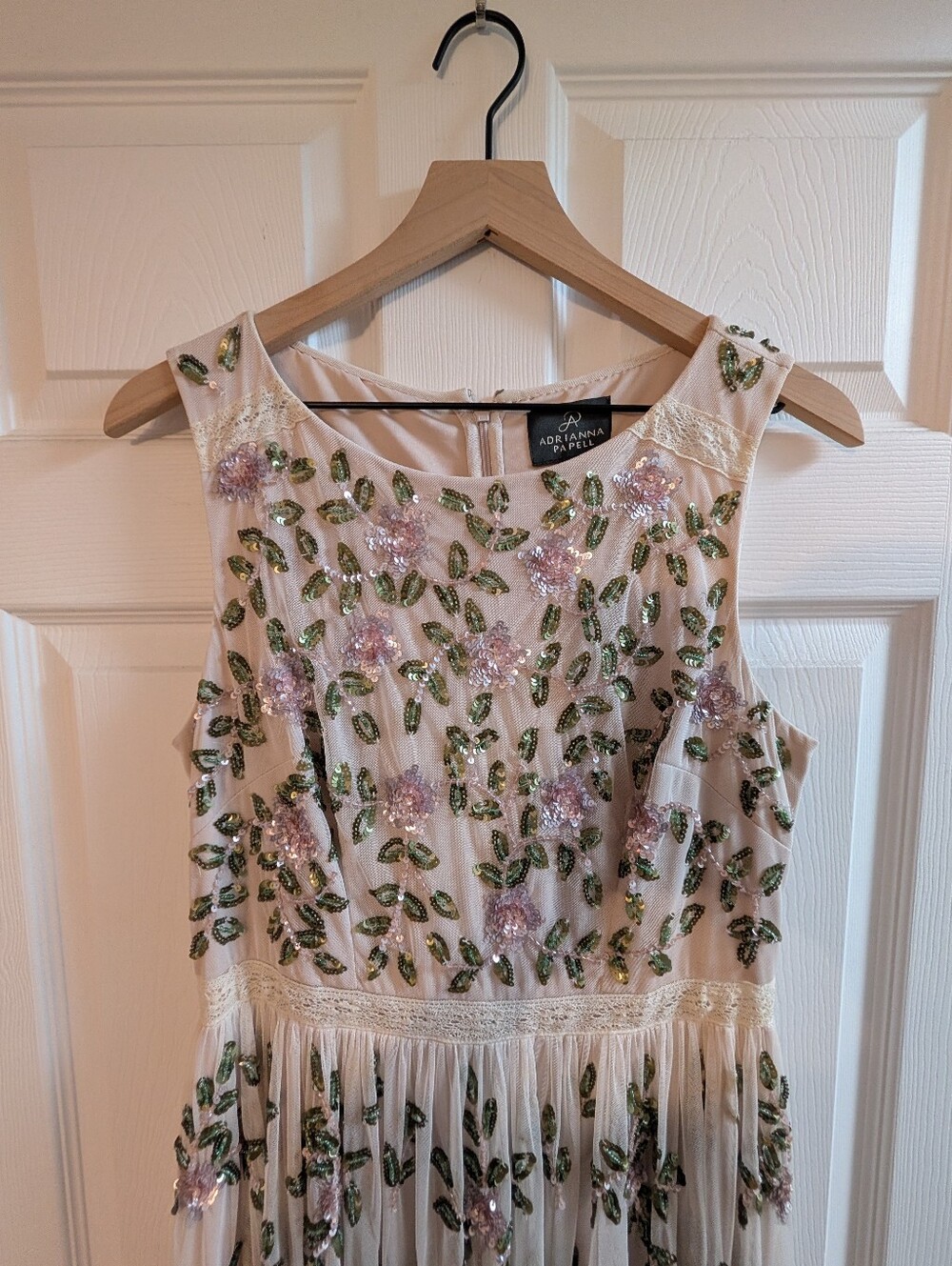 BHLDN x Adrianna Papell Samba Beaded Gown SIZE 10 - Picture 2 of 14